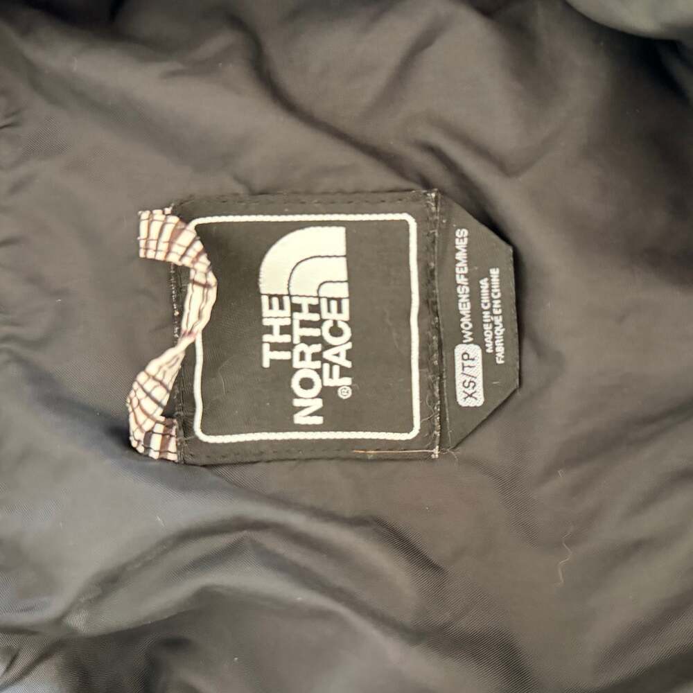 The North Face Brown Plaid Puffer Jacket XS - Picture 7 of 7